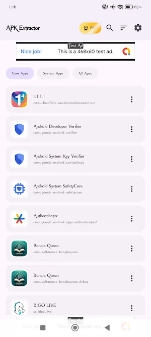 APK Extractor & Installer Screenshot 0
