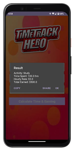 TimeTrack Hero Screenshot 2