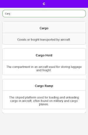 Aviation Dictionary Screenshot 3