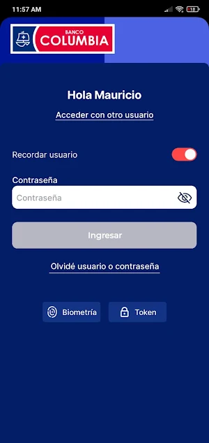 Columbia - Banco Movil Screenshot 0