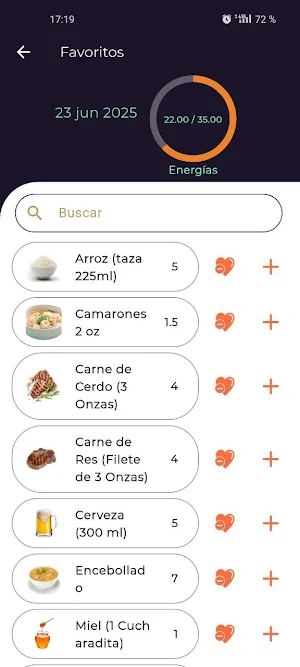 Energy Food Screenshot 2