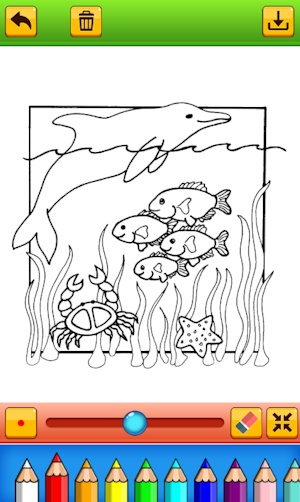 coloring beautiful scenery Screenshot 1