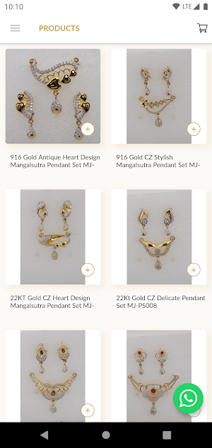 MJ Ornaments - CZ Gold Jewellery Manufacturer App Screenshot 3