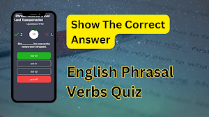 English Phrasal Verbs Quiz Screenshot 3
