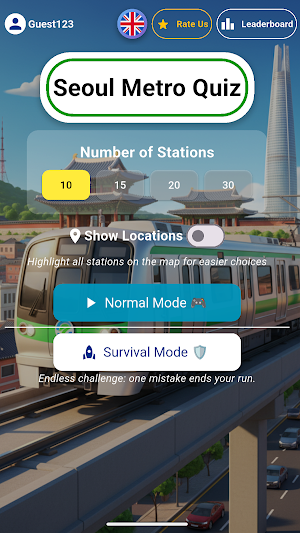 Seoul Subway Quiz Screenshot 3