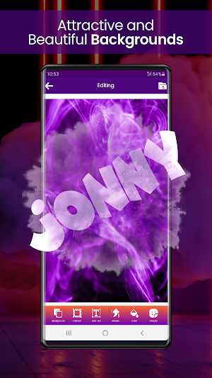 Smoke Name Art Photo Editor Screenshot 1