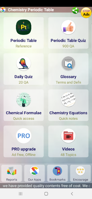 Chemistry Periodic Table Screenshot 0