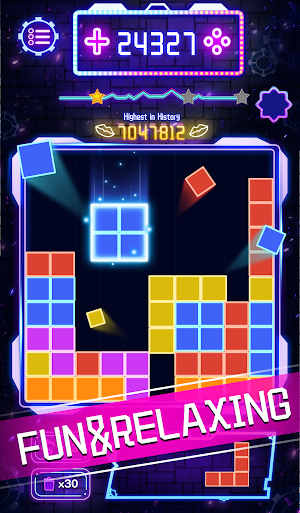 Punk Block Puzzle-Neon Classic Screenshot 1