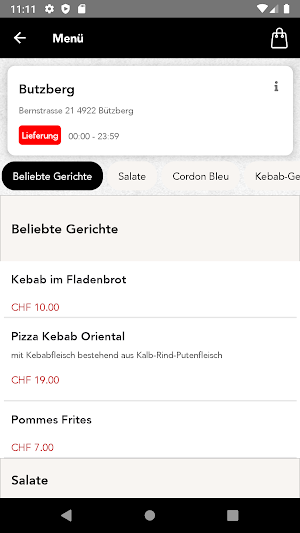Bützberg Express Pizza Screenshot 1