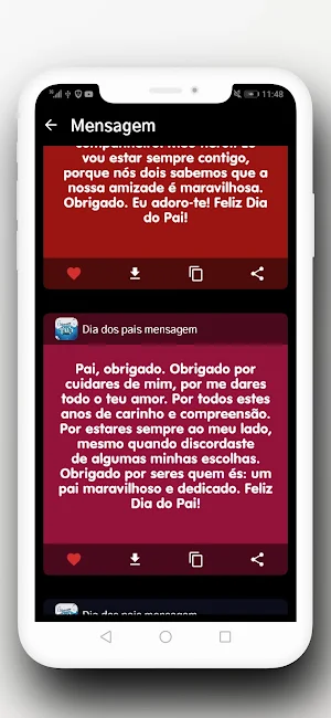 mensagem do dia dos pais Screenshot 3