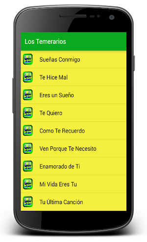 Musica Los Temerarios Screenshot 1