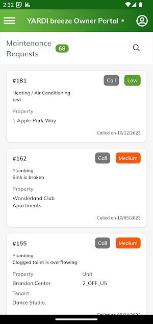 Yardi Breeze Owner Portal Screenshot 2