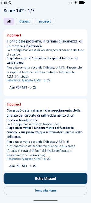 Quiz Patente Nautica 2026 Screenshot 2