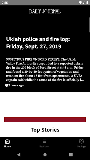 Ukiah Daily Journal Screenshot 0
