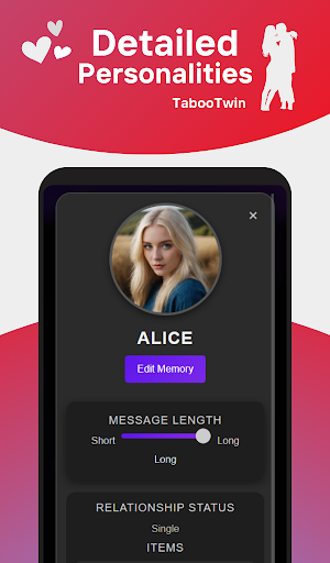 TabooTwin AI Girlfriend Dating Screenshot 3