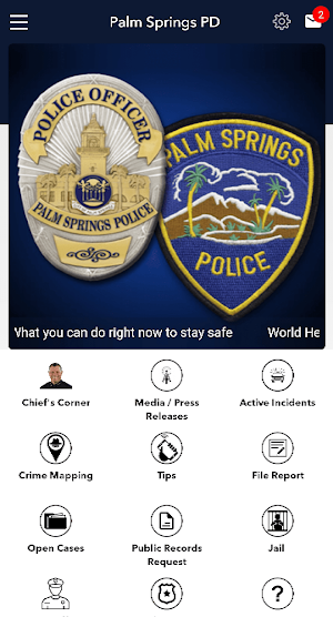 Palm Springs Police Department Screenshot 0