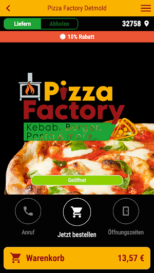 Pizza Factory Detmold Screenshot 0