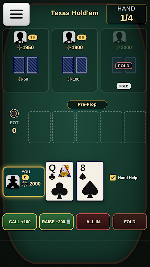 Texas Hold'em Poker Simple Screenshot 2