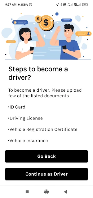 Bid n Ride Screenshot 3