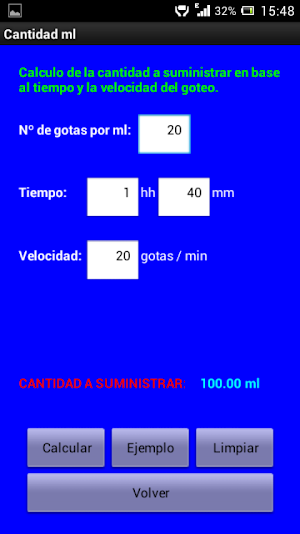 Cálculos de Enfermería Screenshot 2