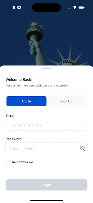 LibertyVisa Screenshot 1