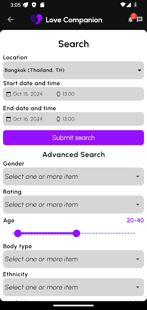 Love Companion Screenshot 1