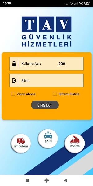 TAV Güvenlik Sinyal Takibi Screenshot 0