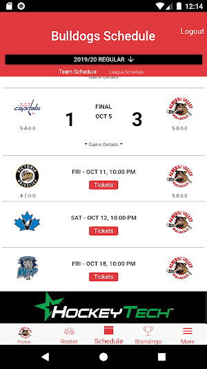 Alberni Valley Bulldogs Screenshot 1