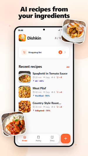 Dishkin AI: Recipe Generator Screenshot 0