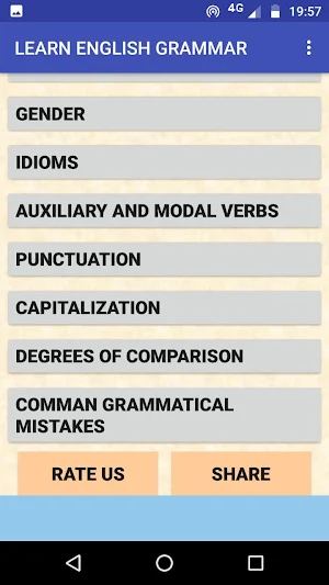 LEARN ENGLISH GRAMMAR Screenshot 1