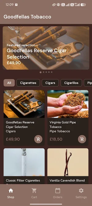 Goodfellas Tobacco Screenshot 3