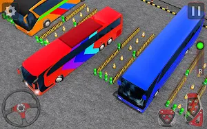 City Bus Simulations: Bus Parking Game 2021 Screenshot 1