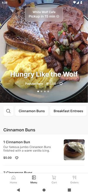 WHITE WOLF CAFE Screenshot 1