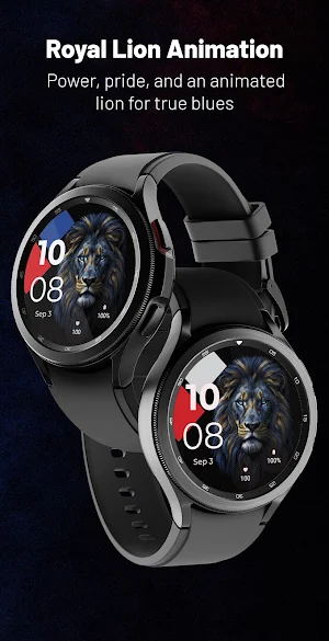 Royal Lion Animation WatchFace Screenshot 0