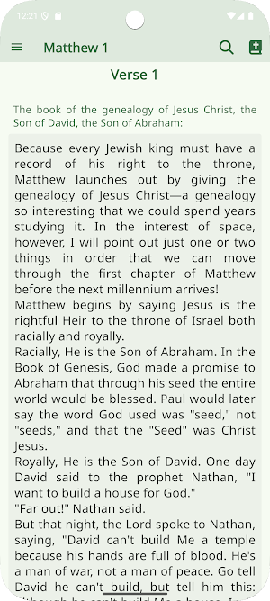 Application Bible Commentary Screenshot 0