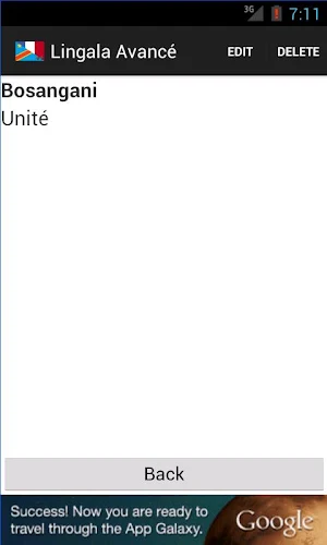 Lingala Avancé Screenshot 2
