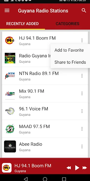 Guyanese Radio Stations Screenshot 1