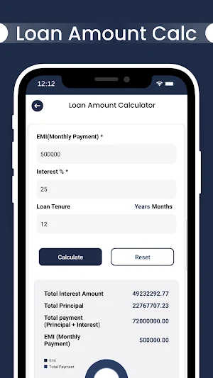 LoanCash - Emi Loan Calculator Screenshot 2