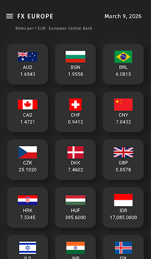 FX Europe — Currency Converter Screenshot 2