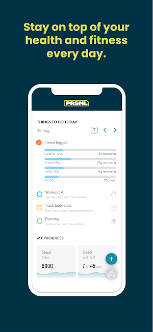 PRSNL Training Screenshot 1