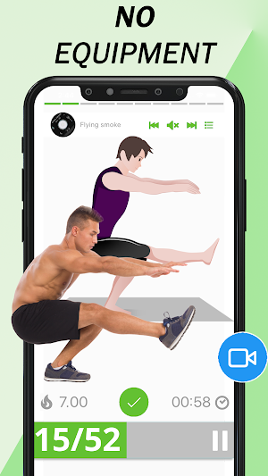 No Equipment Home Workout - Workouts for Men Screenshot 2