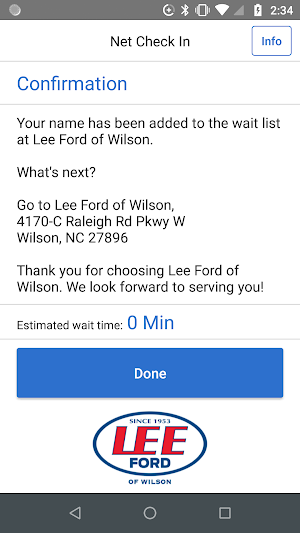 Lee Ford of Wilson Check In Screenshot 2