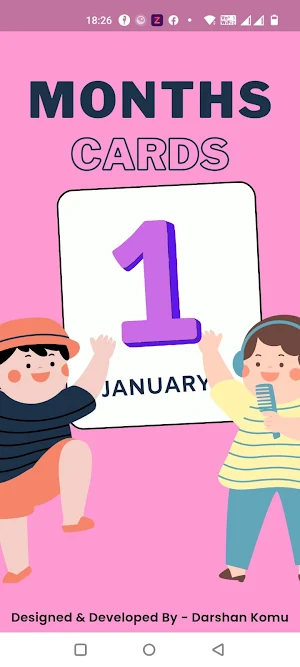 Months Flashcard For Kids Screenshot 0