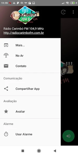 Rádio Carimbó FM 104,9 MHz - "A Rádio Top do Pará" Screenshot 1