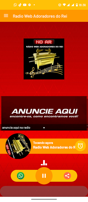 Rádio Web Adoradores do Rei Screenshot 0