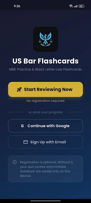 US Bar Flashcards UBE MBE Screenshot 0