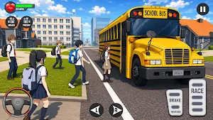 Anime School Bus Driving Sim Screenshot 0