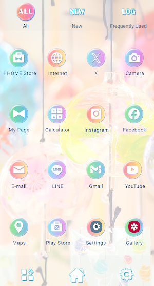 Colorful Windchimes Theme Screenshot 2