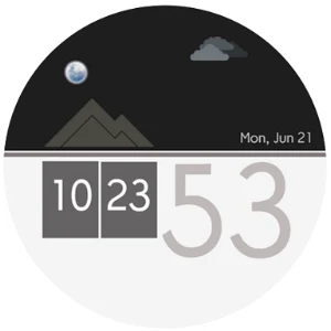 Watch Face Wear OS Day & Night Screenshot 0