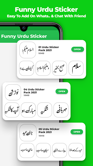 Urdu Funny Stickers for WApp Screenshot 1